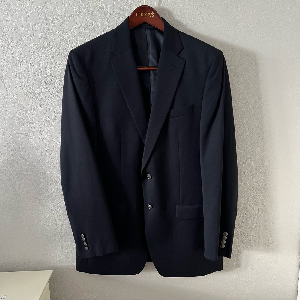Michael Michael Kors Navy Blue Single Breasted Blazer